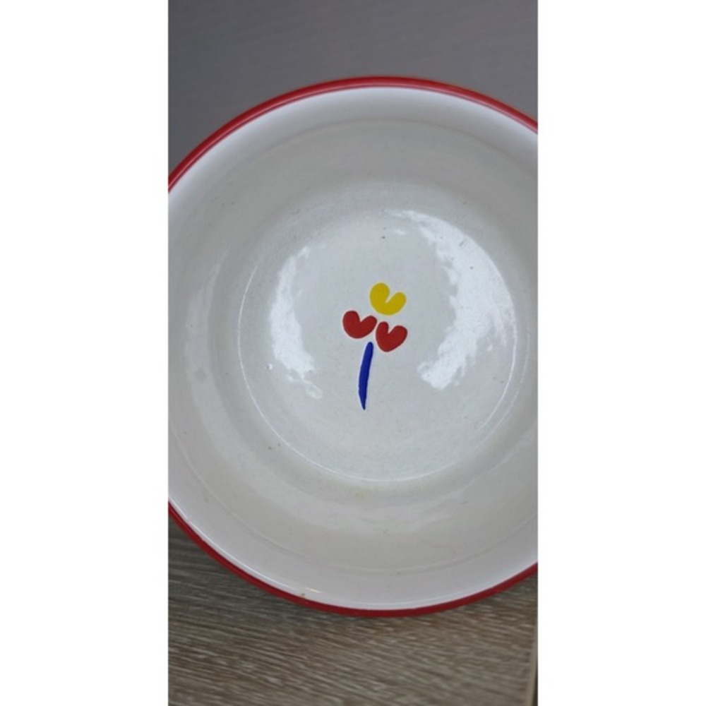 Vintage Souffle Dish Riva Designs Tulips Made In Japan Small 4x2 Ceramic‎